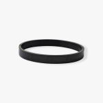 Trendy Black Solid Cuff Bracelet For Men and boys